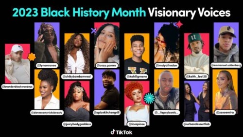 3-500x281 TikTok celebrates the Black TikTok Community and Black History Month 2023 with the first-ever Visionary Voices List  