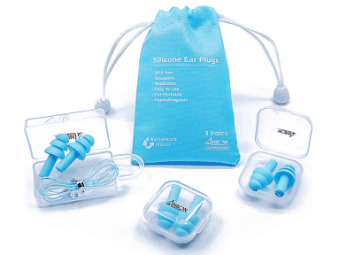 ANBOW Waterproof Noise Reduction Earplugs, Best Reusable Earplugs