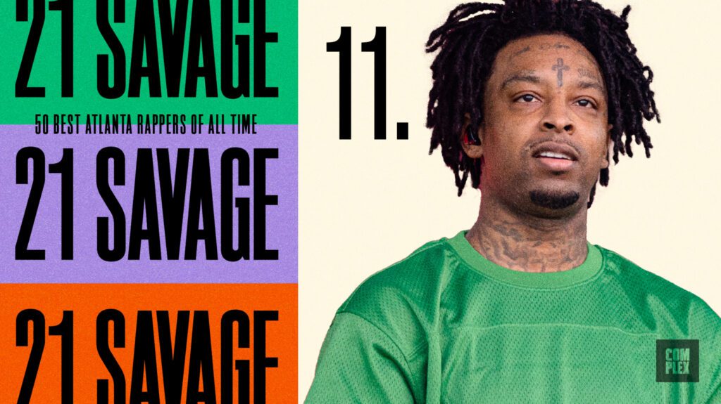 21 Savage with green shirt