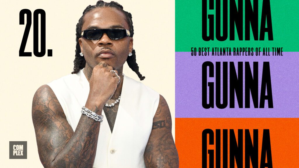 Gunna holding his chin